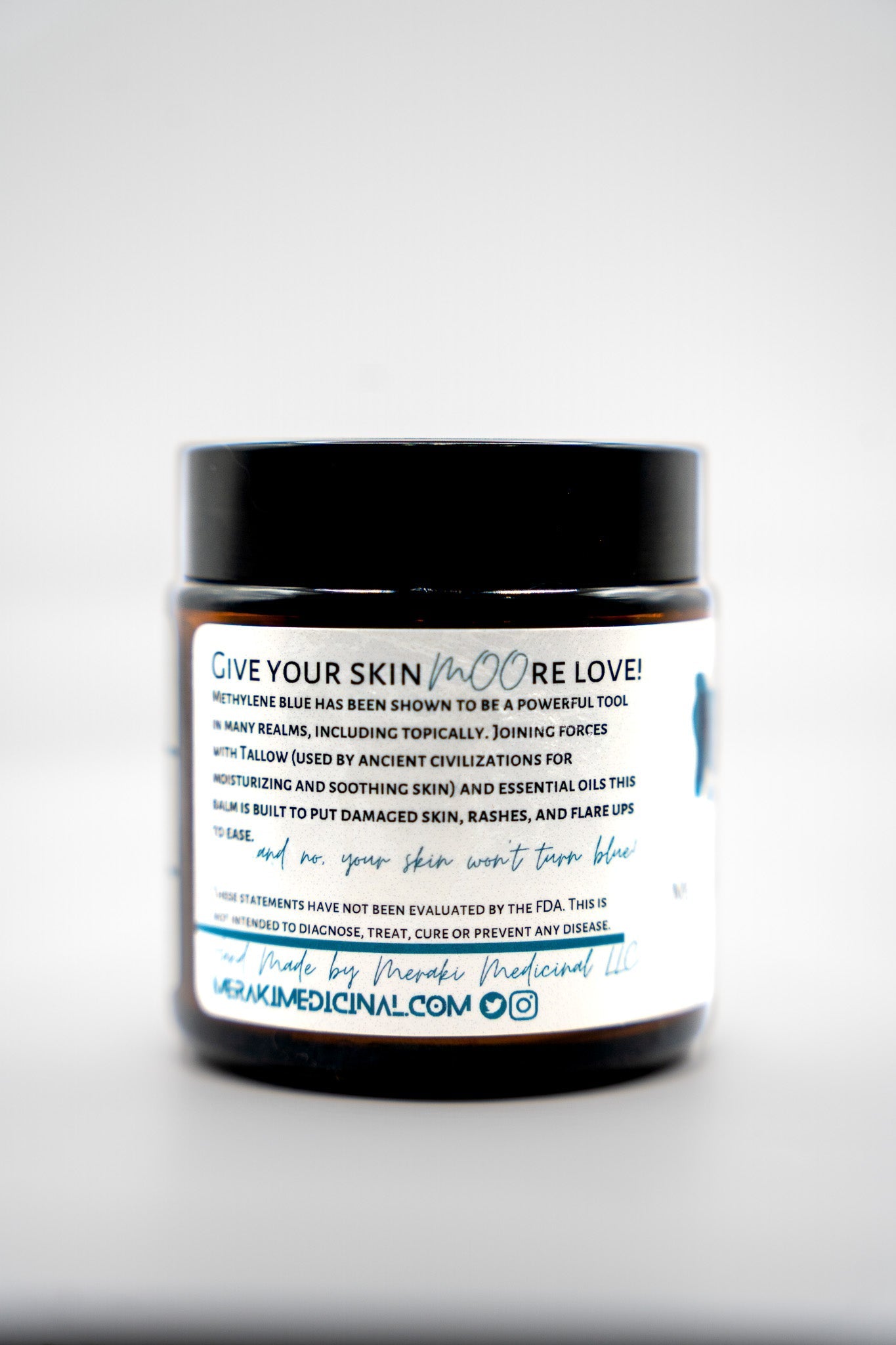 Meraki Moo Methylene Blue Infused Tallow Balm