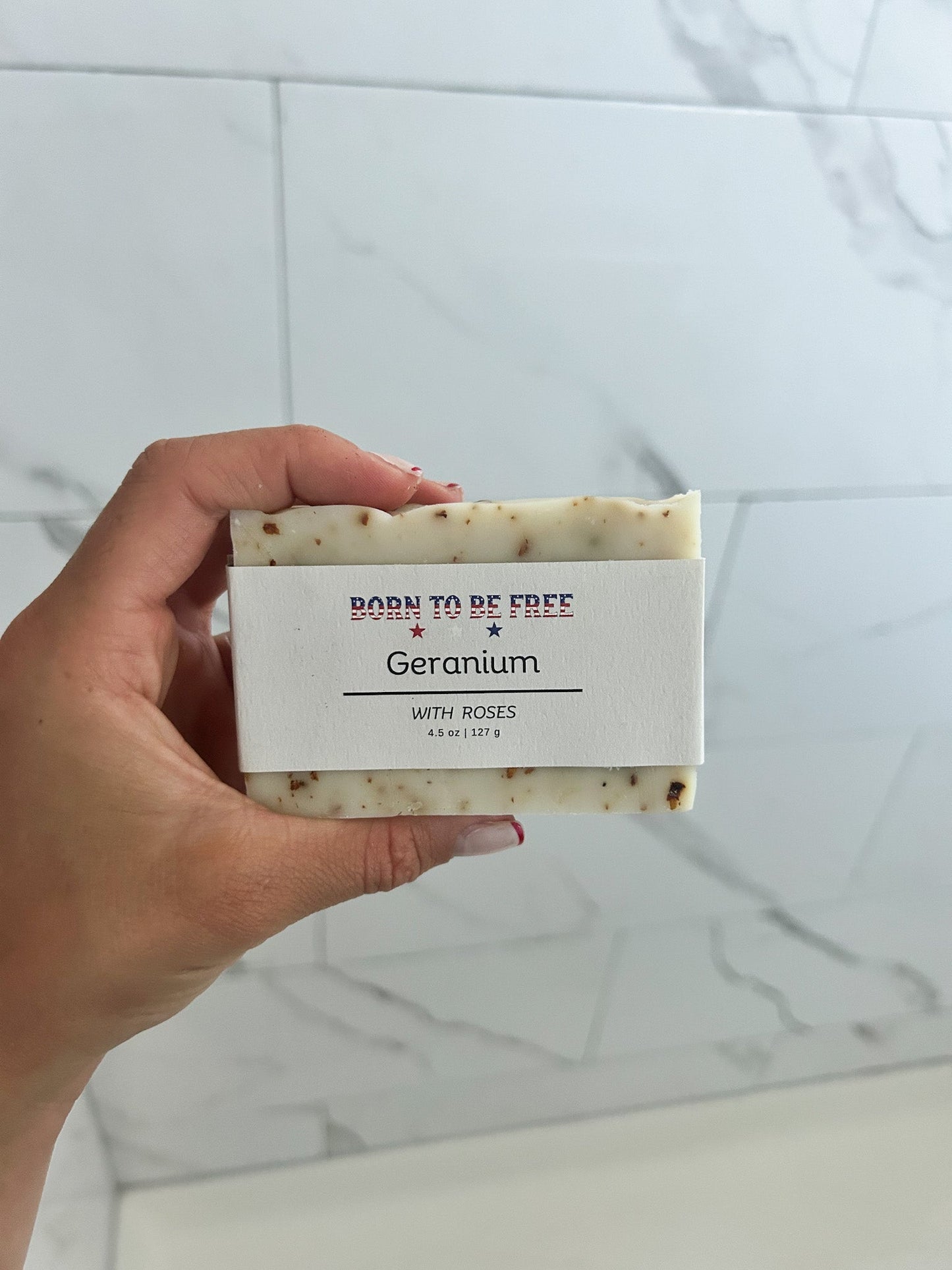 Geranium Rose Tallow Soap Bar