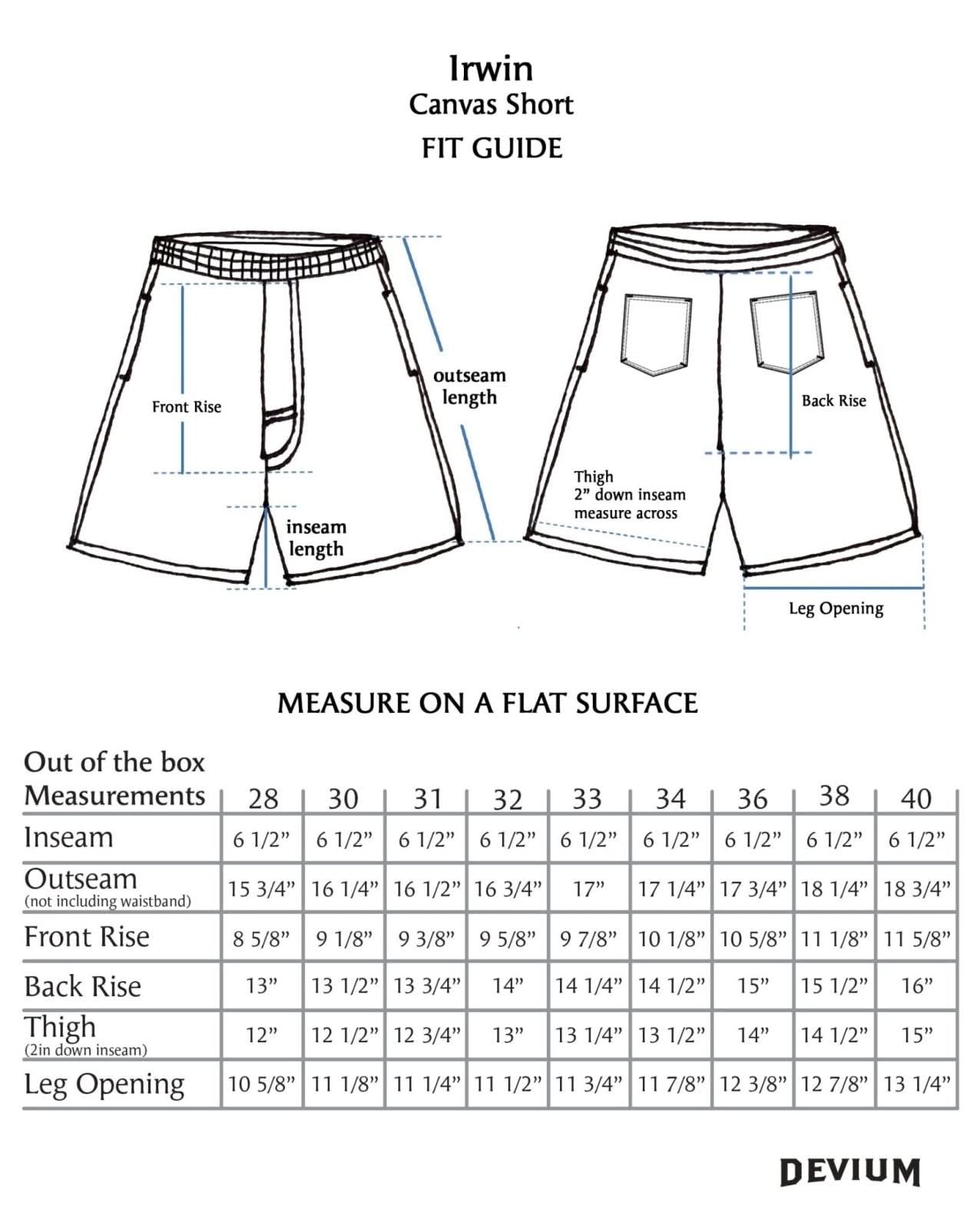 Irwin Canvas Utility Short