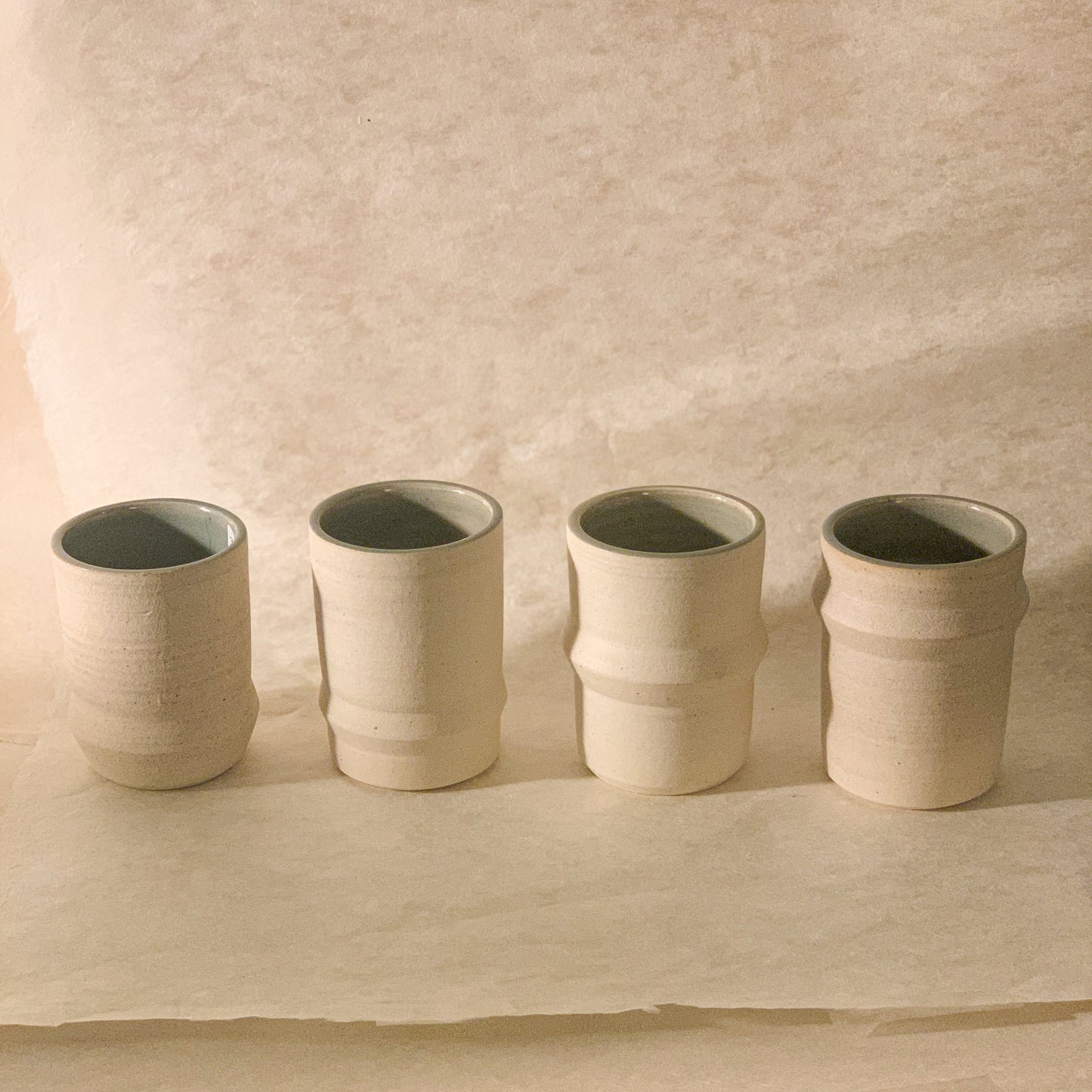 Saturn Ceramic Tumblers in White and Celadon