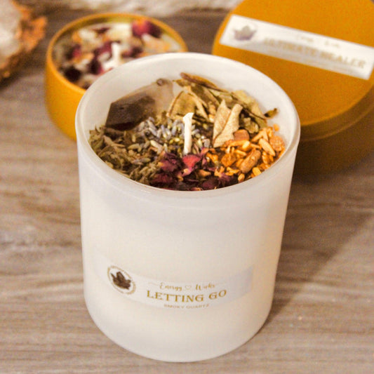 Letting Go Crystal Candle