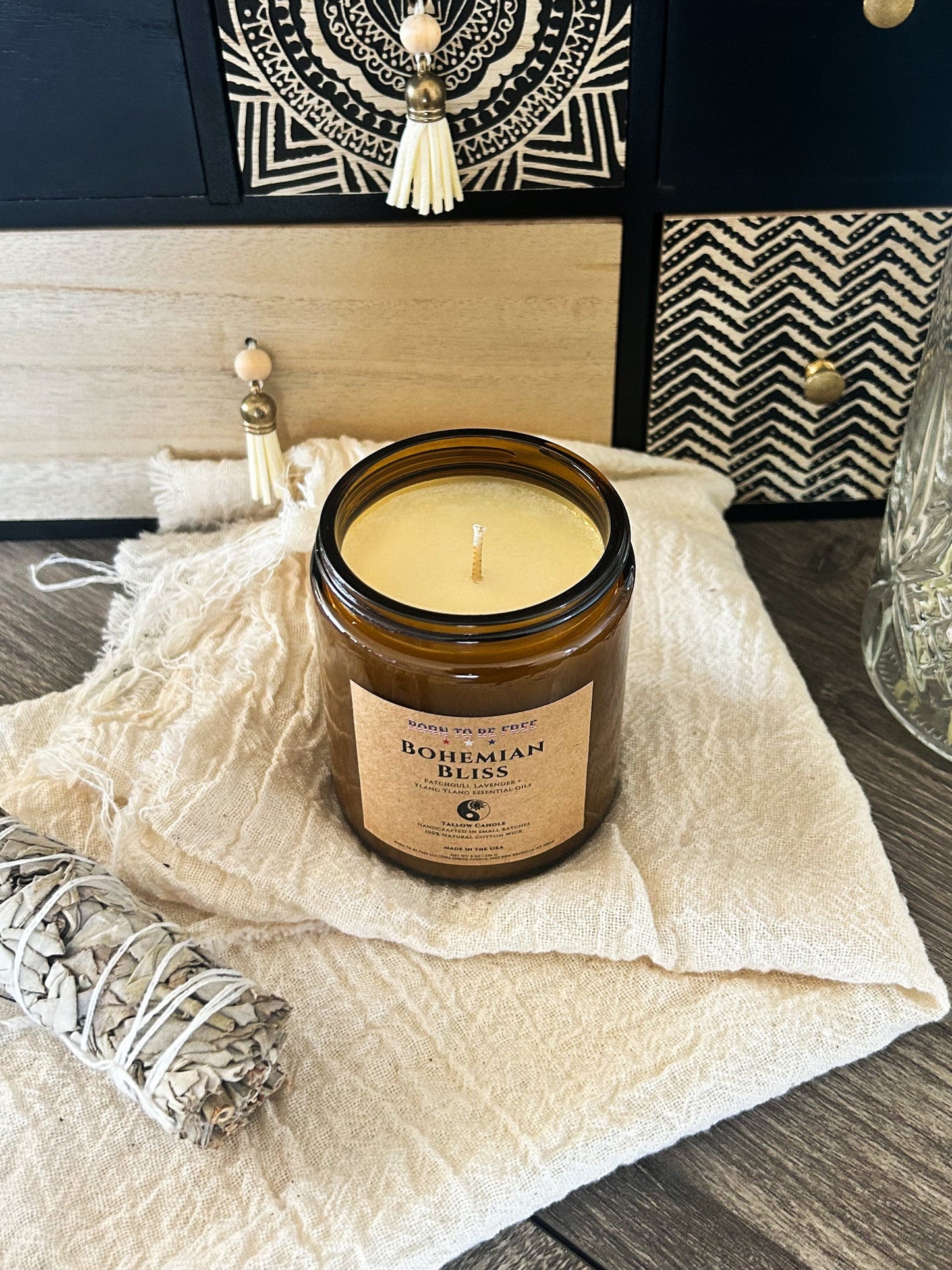 Bohemian Bliss Tallow Candle