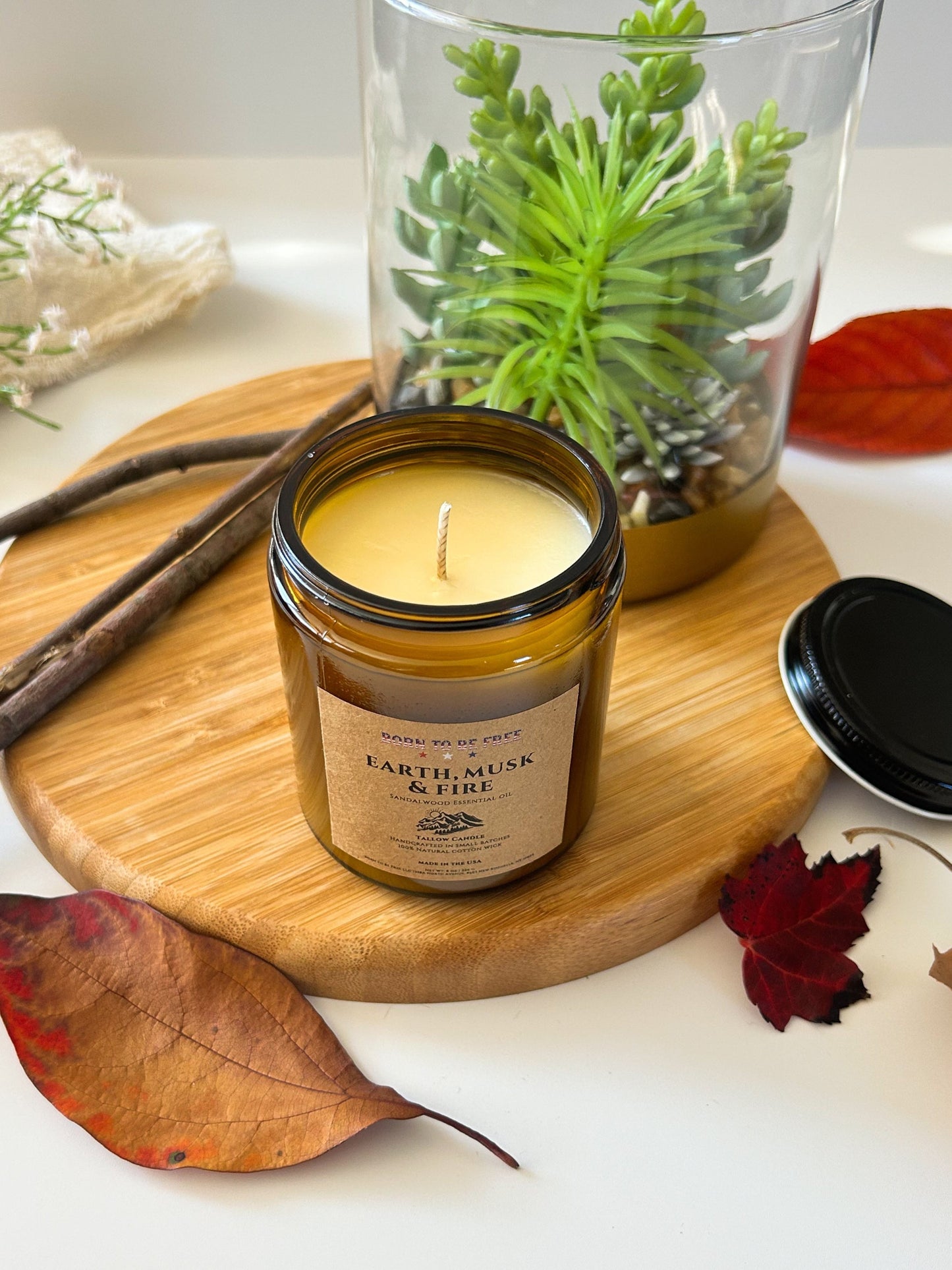 Earth, Musk & Fire Tallow Candle
