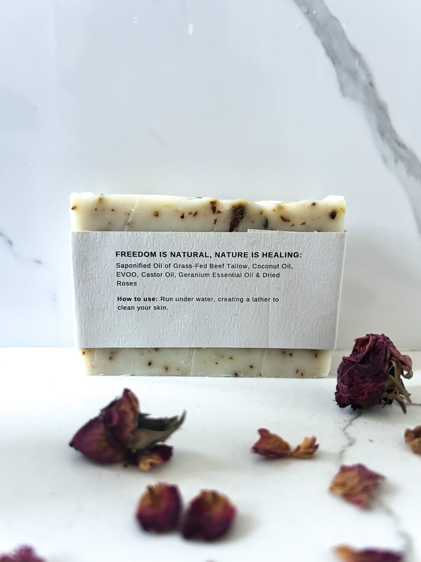 Geranium Rose Tallow Soap Bar