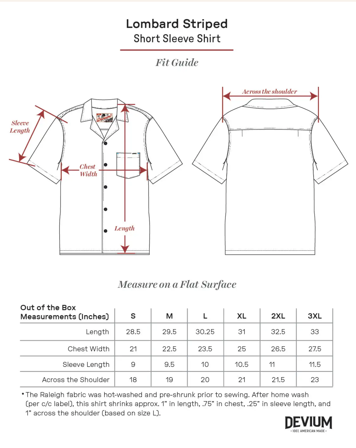 Lombard Striped Short Sleeve Shirt