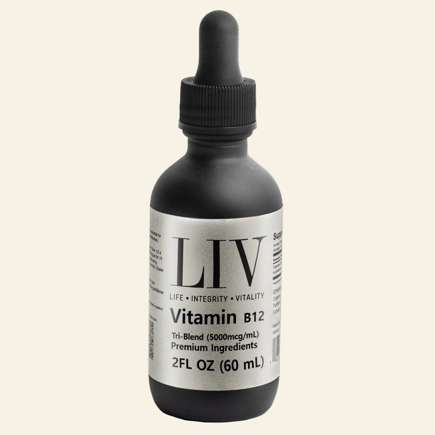 Vitamin B12 Tri-Blend Liquid Energy Booster (5000mcg, 60 servings)