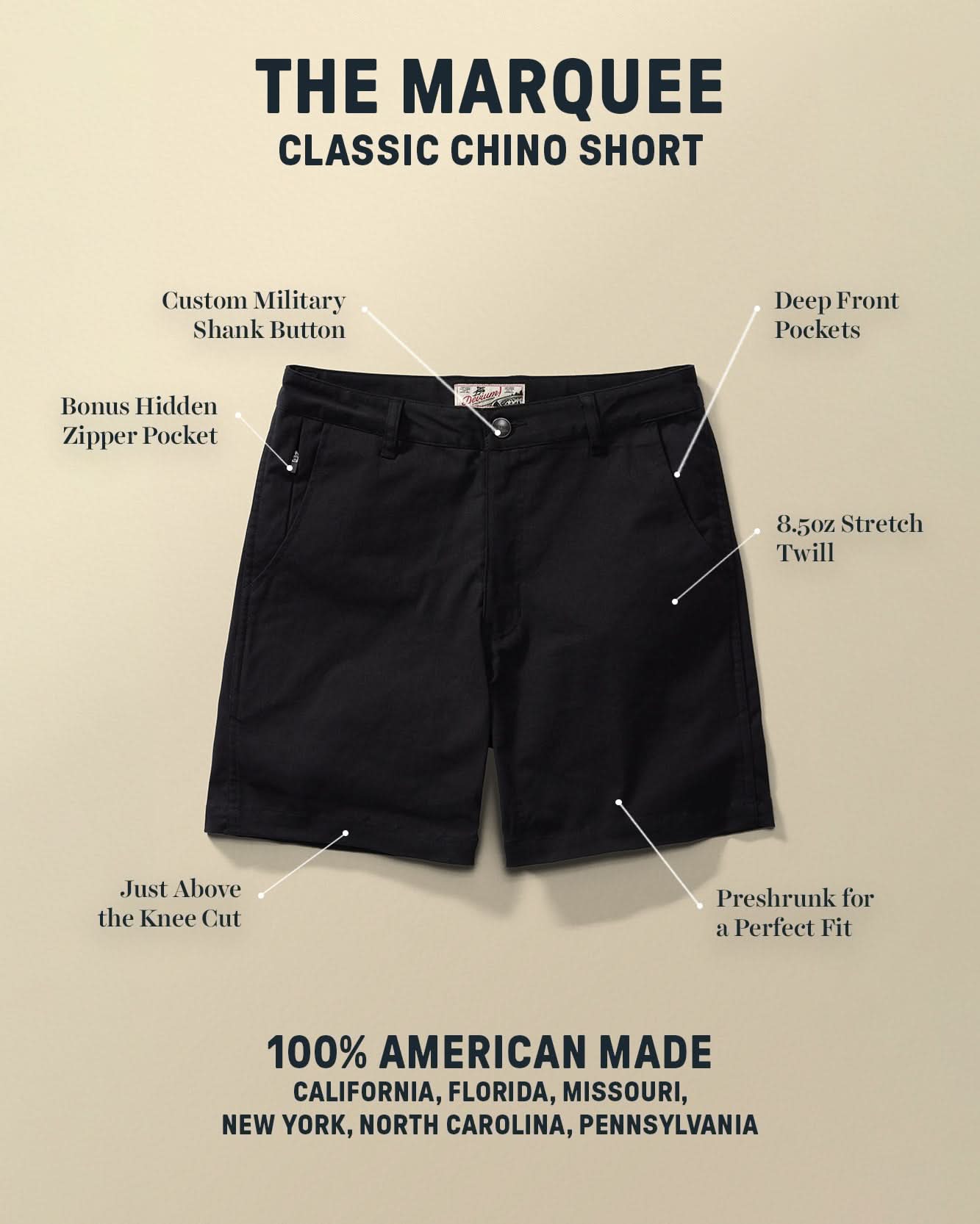 Marquee Classic Chino Short
