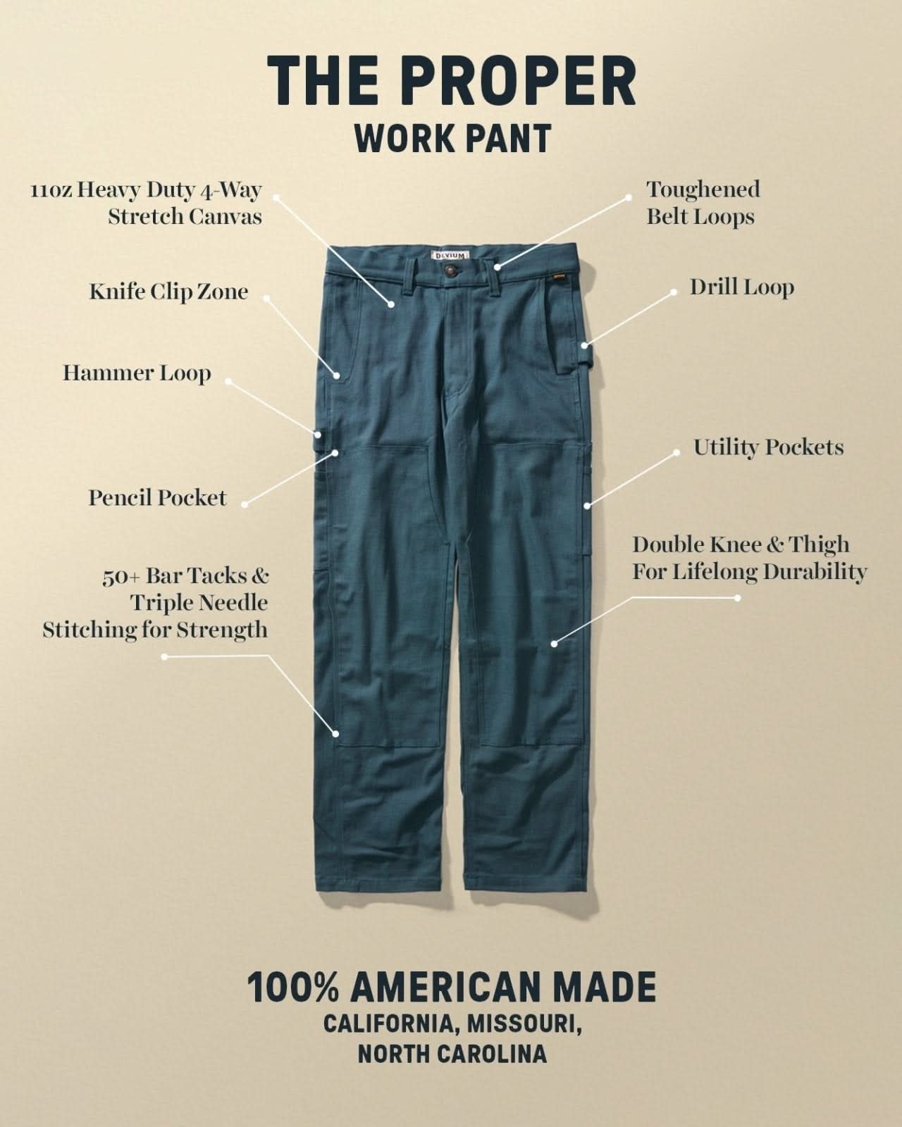 Proper Canvas Work Pant