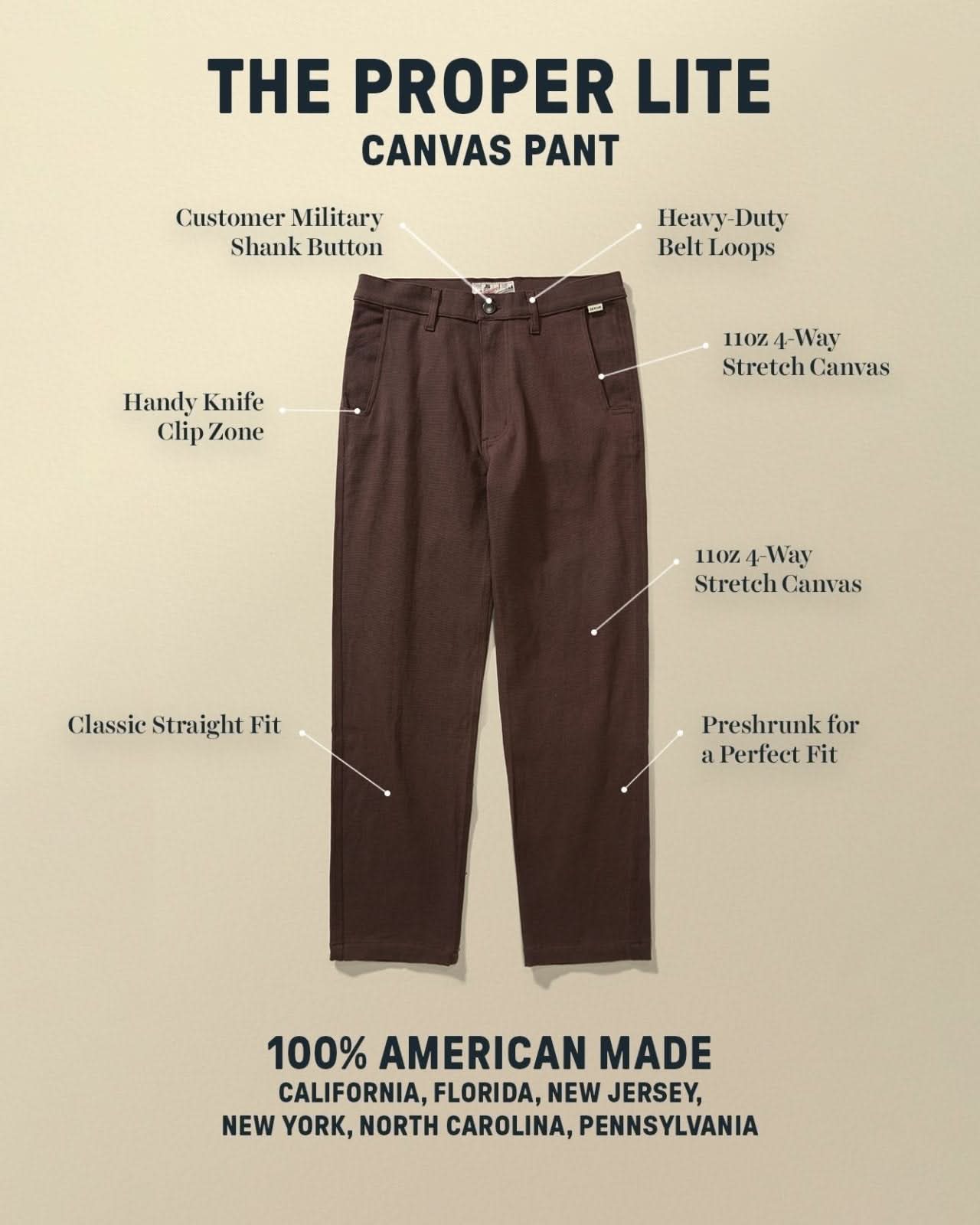 Proper Lite Canvas Pant